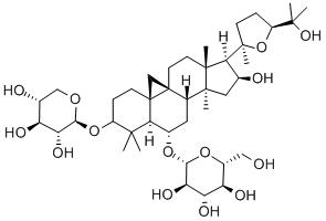 Chemical structure formula of astragaloside IV