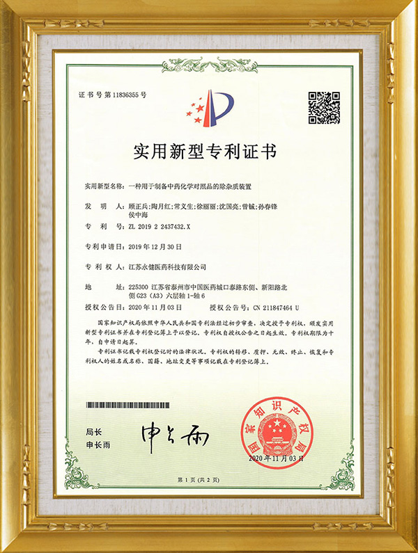 Patent Certificate (6)